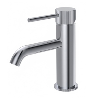 Verona Rivenza Fluted Chrome Basin Mixer Tap (inc Waste) | Product Image