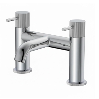Verona Rivenza Fluted Chrome Bath Filler Tap | Product Image