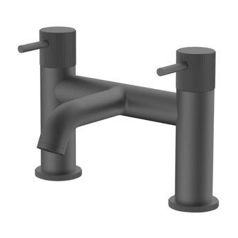 Verona Rivenza Fluted Gunmetal Bath Filler Tap | Product Image