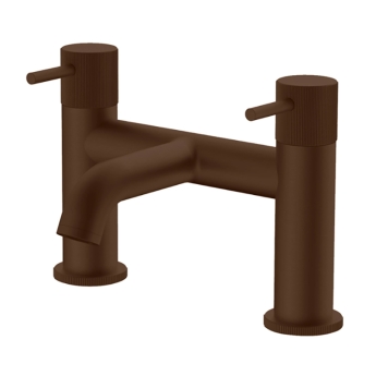 Verona Rivenza Fluted Brushed Bronze Bath Filler Tap | Product Image
