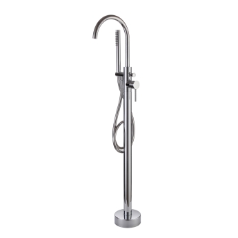 Verona Rivenza Chrome Freestanding Bath Shower Mixer Tap (inc Kit) | Product Image