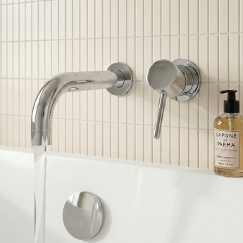 Verona Rivenza Chrome Wall Mounted Bath Filler Tap | Product Image