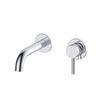Verona Rivenza Chrome Wall Mounted Basin Mixer Tap | Product Image