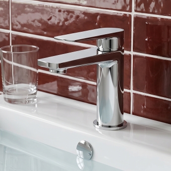 Verona Rovio Chrome Mono Basin Mixer Tap (inc Waste) | Product Image