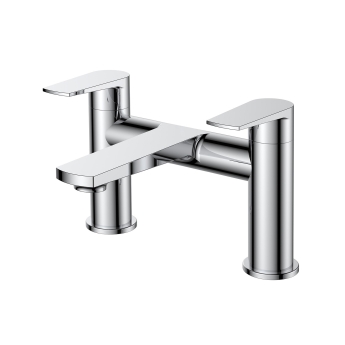 Verona Rovio Chrome Pillar Mounted Bath Filler Tap | Product Image