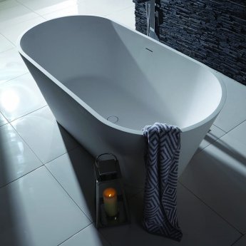 Verona Stone Freestanding Double Ended Bath 1650mm x 830mm - White