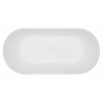Verona Stone Freestanding Double Ended Bath 1650mm x 830mm - White