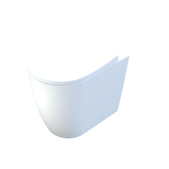 Verona Trevello Rimless Back to Wall Toilet (inc Soft Close Seat) | Product Image