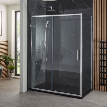Verona Uno Sliding Shower Door 1600mm Wide - 6mm Glass