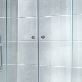 Verona Uno Offset Quadrant Shower Enclosure with Tray 1200mm x 800mm RH - 6mm Glass