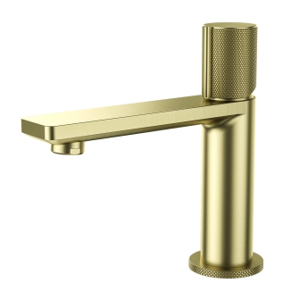 Verona Velora Brushed Brass Basin Mixer Tap (inc Waste) | Product Image