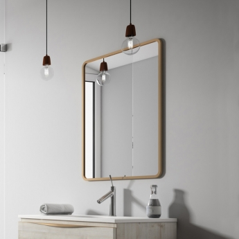 Verona Vogue Bathroom Mirror 800mm H x 600mm W - Copper