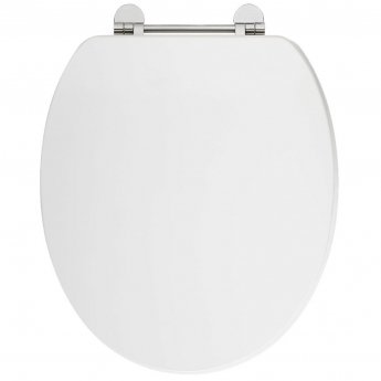 Verona Holborn Gloss White Wooden Effect Soft Close Toilet Seat