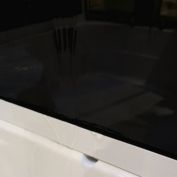 Vidalux Pure Offset Quadrant Shower Cabin 1200mm x 800mm Left Handed - Midnight Black