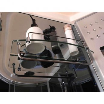 Vidalux Hydro Plus Offset Quadrant Shower Cabin 1200mm x 800mm Left Handed - Ocean Mirror