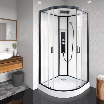 Vidalux Kontrast Lux Hydro Quadrant Shower Cabin 800mm x 800mm - Clear