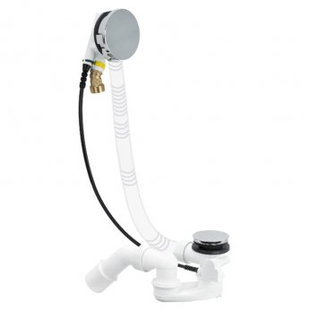 Villeroy & Boch Universal Dual Concealed Mixer Shower with Shower Kit, Round Fixed Head and Overflow Filler - Chrome | Product Image