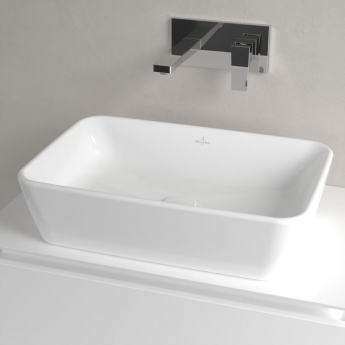 Villeroy & Boch Architectura Rectangular Sit-On Countertop Basin 600mm Wide - 0 Tap Hole