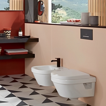 Villeroy & Boch Architectura Wall Hung Bidet 370mm Wide - 1 Tap Hole