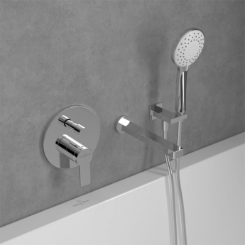 Villeroy & Boch Architectura Round Concealed Shower Valve with Diverter Single Handle - Chrome