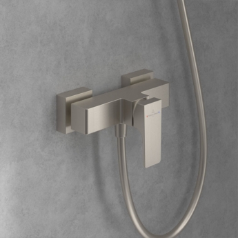 Villeroy & Boch Architectura Square Bar Shower Valve - Brushed Nickel Matt | Product Image