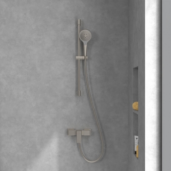 Villeroy & Boch Architectura Square Bar Shower Valve - Brushed Nickel Matt | Product Image