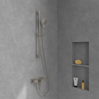 Villeroy & Boch Architectura Square Bar Shower Valve - Brushed Nickel Matt | Product Image