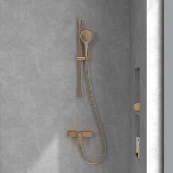 Villeroy & Boch Architectura Square Bar Shower Valve - Brushed Gold | Product Image