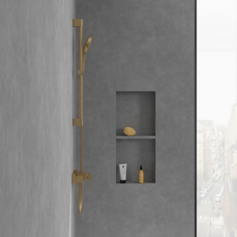 Villeroy & Boch Architectura Square Bar Shower Valve - Brushed Gold | Product Image