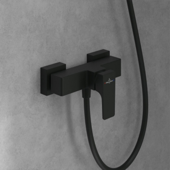 Villeroy & Boch Architectura Square Bar Shower Valve - Matt Black | Product Image