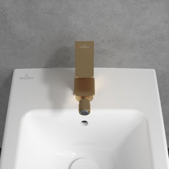 Villeroy & Boch Architectura Square Bidet Mixer Tap - Brushed Gold