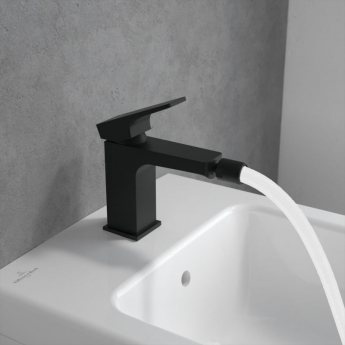 Villeroy & Boch Architectura Square Bidet Mixer Tap - Matt Black