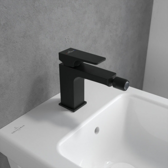 Villeroy & Boch Architectura Square Bidet Mixer Tap - Matt Black