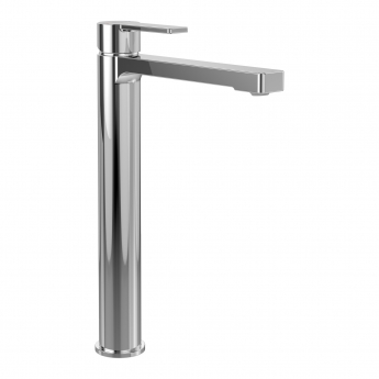 Villeroy & Boch Architectura Tall Basin Mixer Tap with Push Button Slotted Waste - Chrome