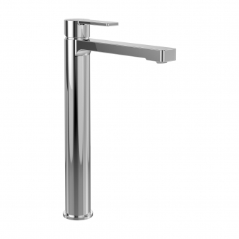 Villeroy & Boch Architectura Tall Basin Mixer Tap with Push Button Slotted Waste - Chrome