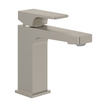 Villeroy & Boch Architectura Square Basin Mixer Tap without Waste - Brushed Nickel Matt