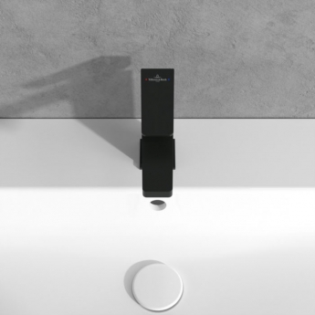 Villeroy & Boch Architectura Square Basin Mixer Tap without Waste - Matt Black