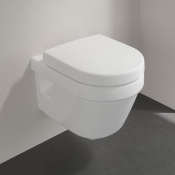 Villeroy & Boch Architectura Compact Rimless Wall Hung Toilet with Soft Close Seat