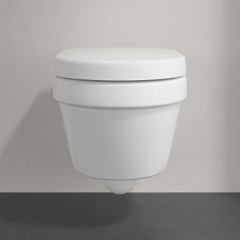 Villeroy & Boch Architectura Compact Rimless Wall Hung Toilet with Soft Close Seat