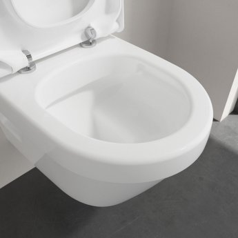Villeroy & Boch Architectura Compact Rimless Wall Hung Toilet with Soft Close Seat