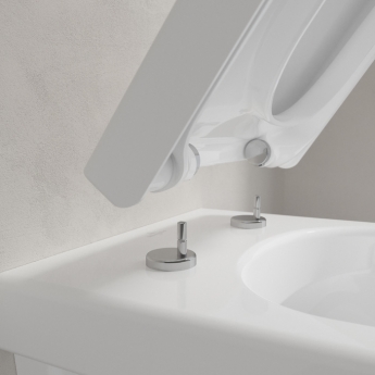 Villeroy & Boch Architectura Compact Rimless Wall Hung Toilet with Soft Close Seat