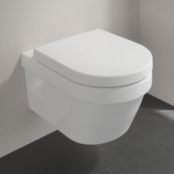 Villeroy & Boch Architectura Rimless Wall Hung Toilet with Soft Close Seat | Product Image