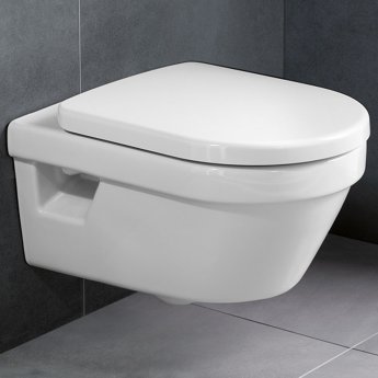 Villeroy & Boch Architectura Rimless Wall Hung Toilet with Soft Close Seat | Product Image