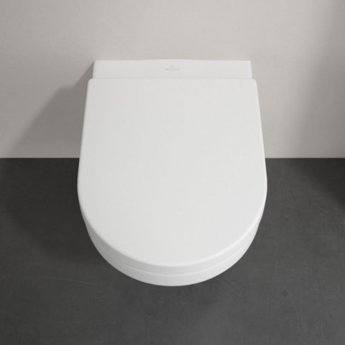 Villeroy & Boch Architectura Rimless Wall Hung Toilet with Soft Close Seat | Product Image