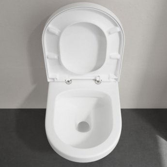 Villeroy & Boch Architectura Rimless Wall Hung Toilet with Soft Close Seat | Product Image