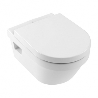Villeroy & Boch Architectura Rimless Wall Hung Toilet with Soft Close Seat | Product Image