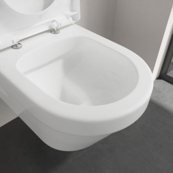 Villeroy & Boch Architectura Rimless Wall Hung Toilet White Alpin - Soft Close Seat