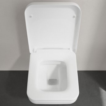 Villeroy & Boch Architectura Square Rimless Wall Hung Toilet with Soft Close Seat