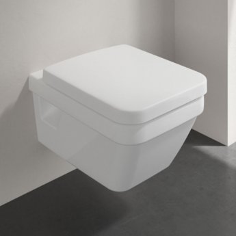 Villeroy & Boch Architectura Square Rimless Wall Hung Toilet with Soft Close Seat