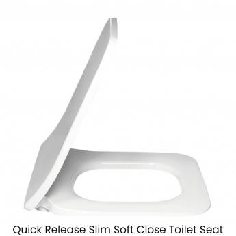 Villeroy & Boch Architectura Square Rimless Wall Hung Toilet - Slim Soft Close Seat | Product Image